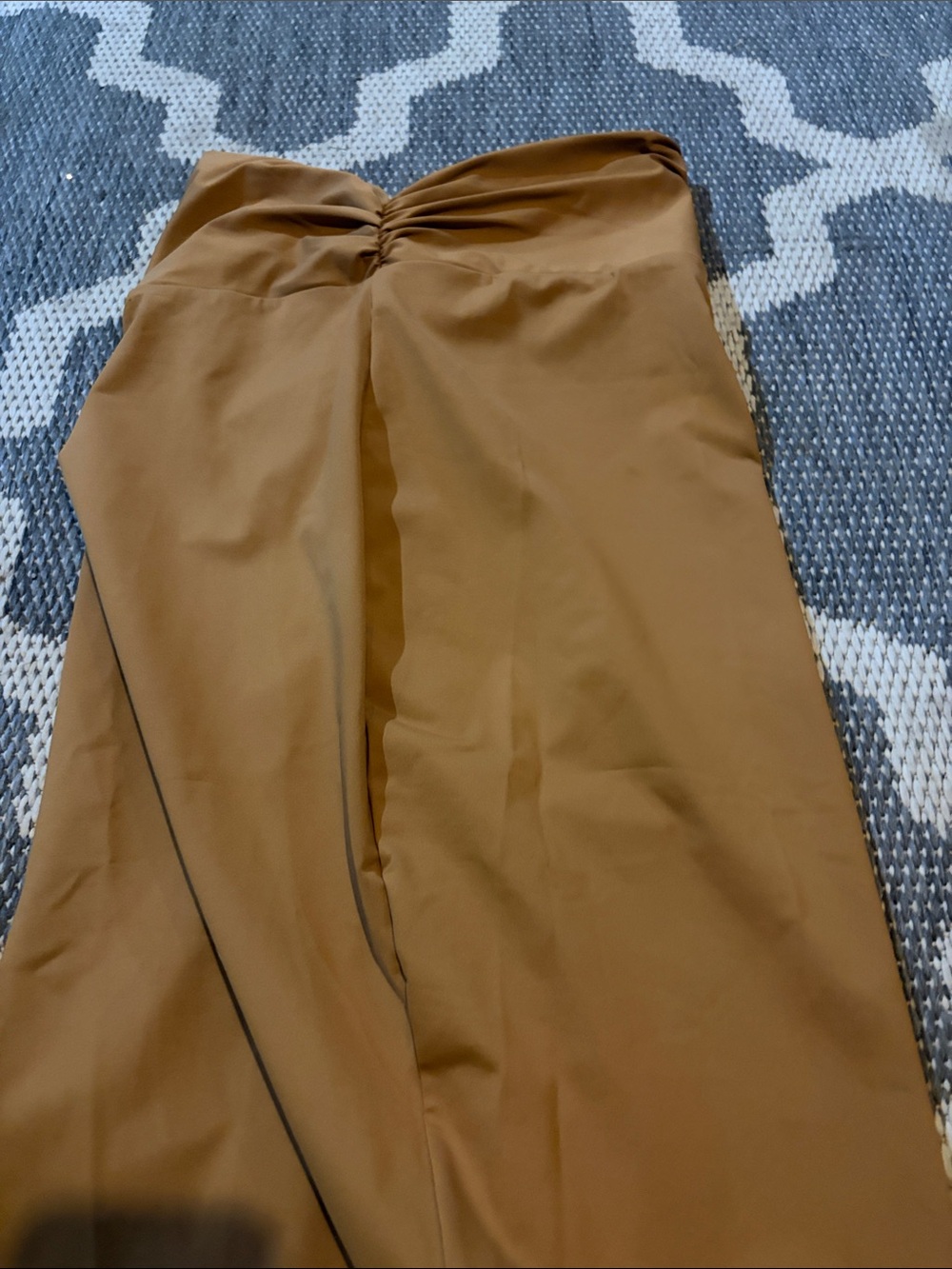 SKIMS Camel High-Low Twist Maxi Skirt - Picture 7 of 7